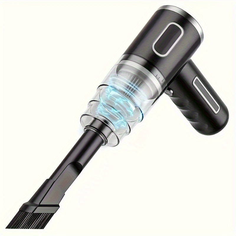 TEMU 1pc, Small Car And Household Vacuum Cleaner, 5000pa Suction, Handheld And Portable Design, Suitable For Cleaning Cars, Workshops, Computers, Homes, Decorations, Offices, Home