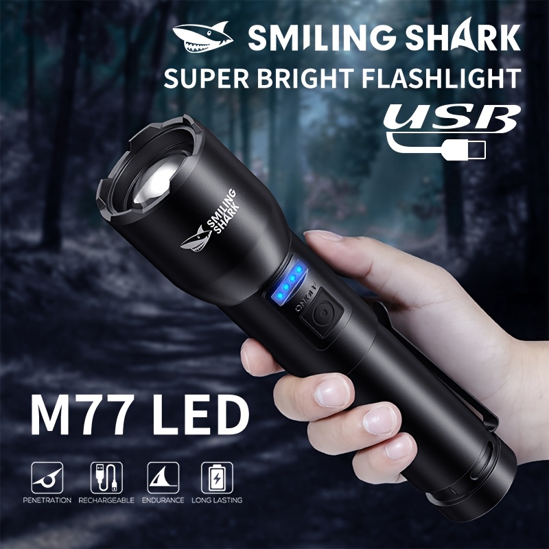 biggest rechargeable flashlight WUBEN H8 Long Beam Distance Brightest Hunting this rechargeable flashlight is built to withstand everyday use while delivering dependable performance and convenience High Lumens Bright Flashlight, USB
