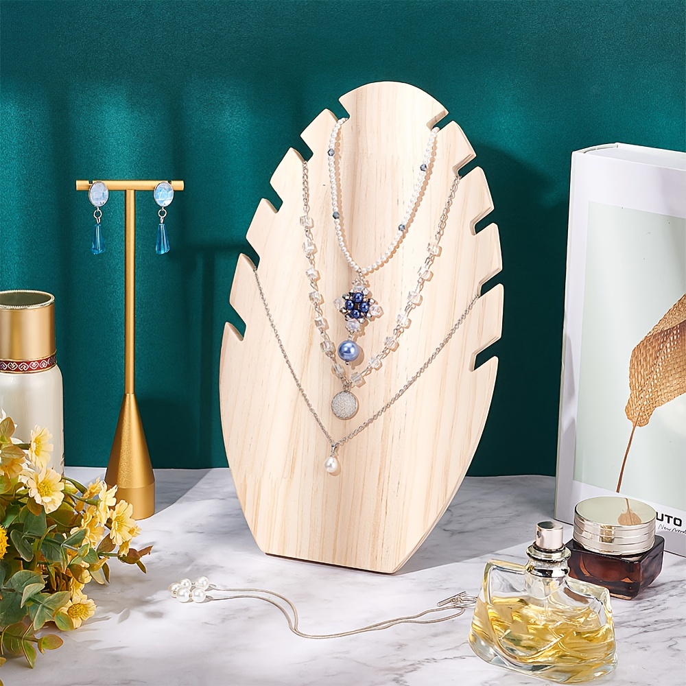 

Unique Flame-shaped Wooden Jewelry Stand - Detachable Necklace & Bracelet Holder For Home, Retail Showcases & Photography Props - Perfect Gift For Halloween & Christmas