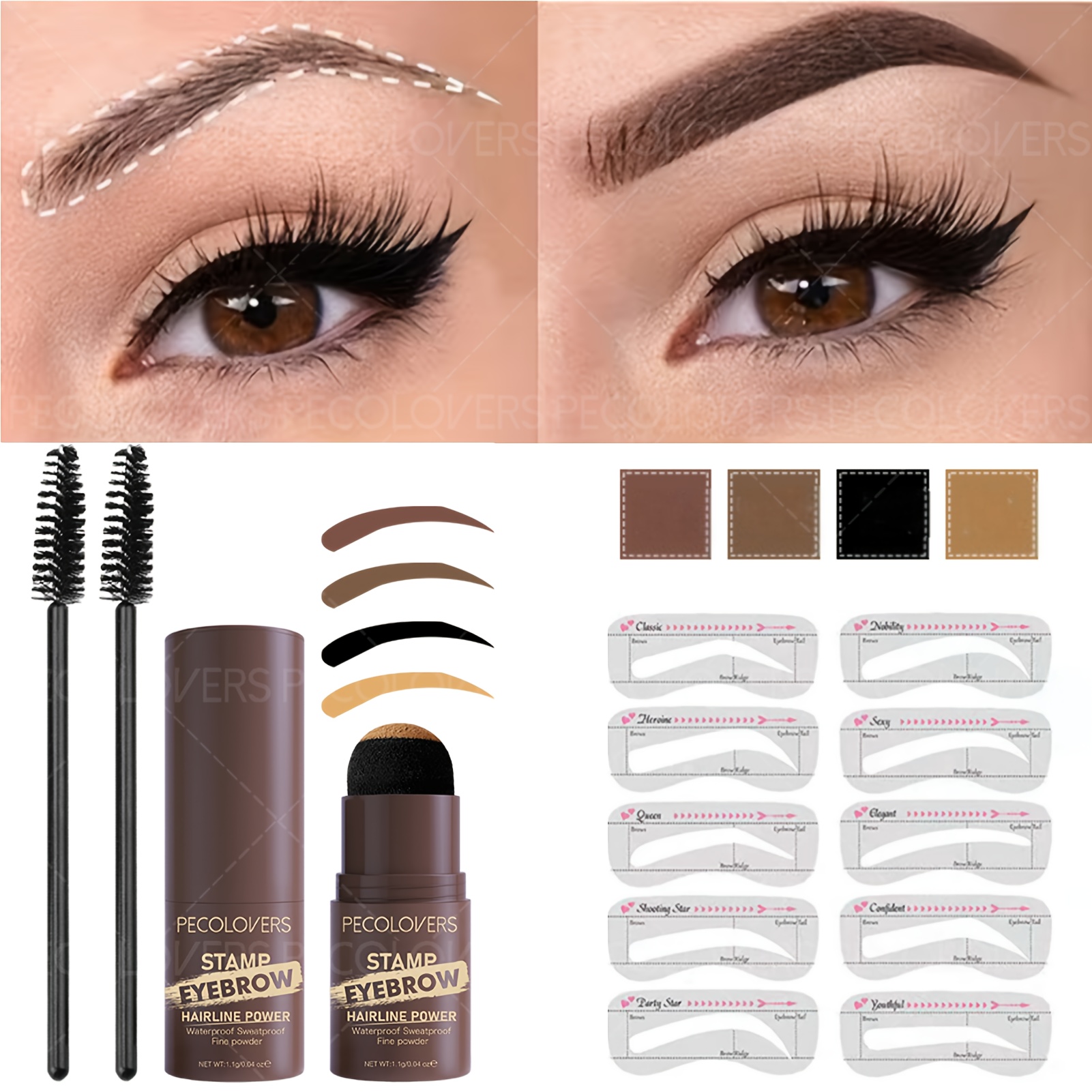 stamp brow kit sold on Temu Australia