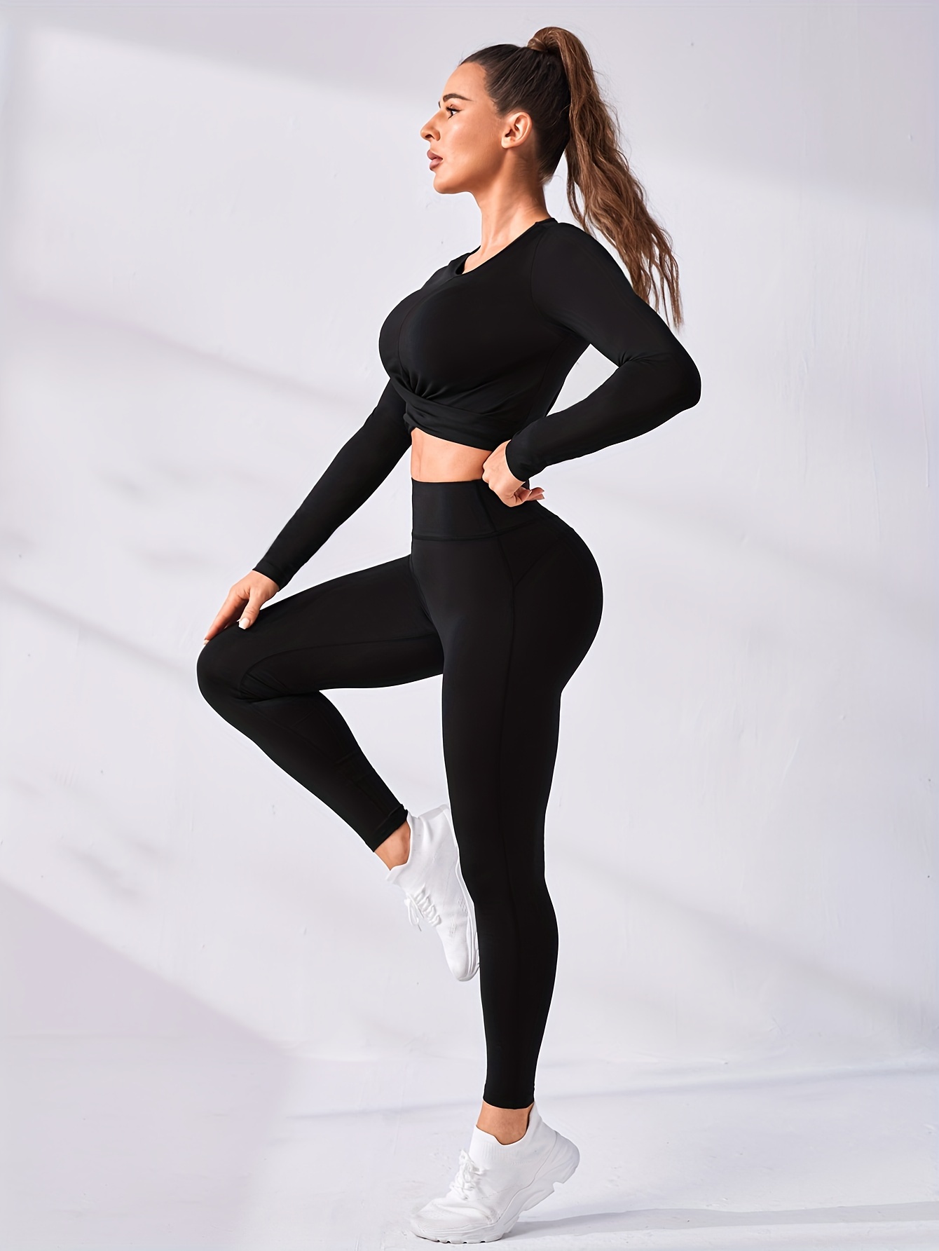 Leggins Abbigliamento Pilates Leggings Completo Fitness Donna
