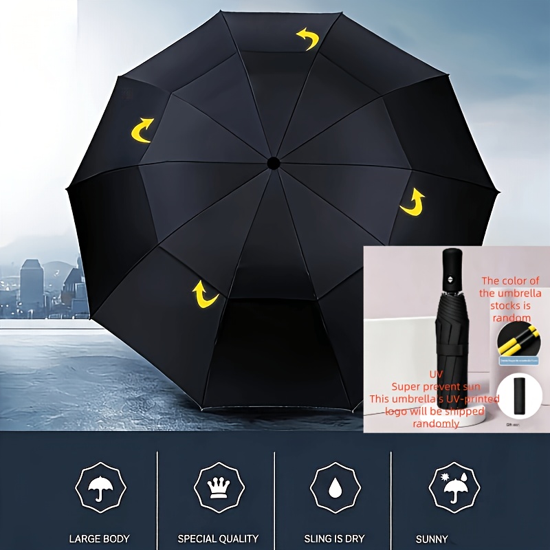 TEMU Travel Umbrella Compact High-quality Small Lightweight And Easy To Carry Automatic Folding Umbrella Sturdy Premium Handle Suitable For Car And
