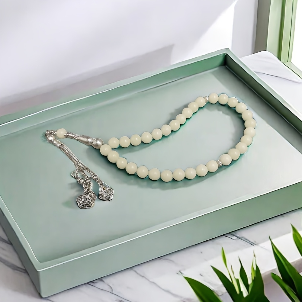 Image of 1pc Luminous Stone Beads 33 Natural Stones, No Electricity Required, Absorbs Sunlight During And At Night, To East, Used For Family Gatherings, , Ramadan And Eid, Gifts
