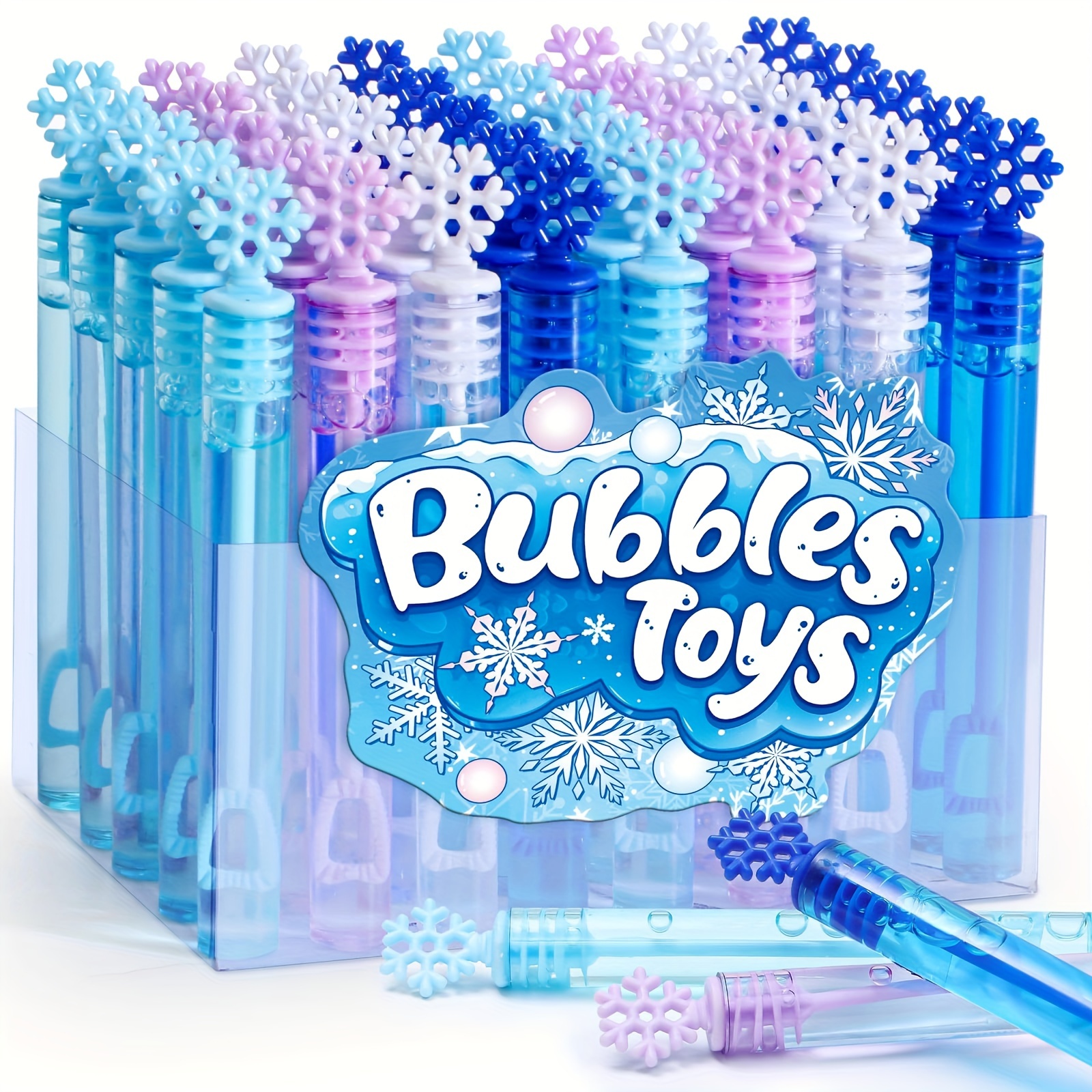 

12/24/48pcs Mini Bubbles Party Favors For Kids Bubbles Bulk Birthday Gift Toy Prizes Valentine Christmas Wedding Snowflake Bubbles Party Favors Supplies Goodie Bag Stuffers (random Style)