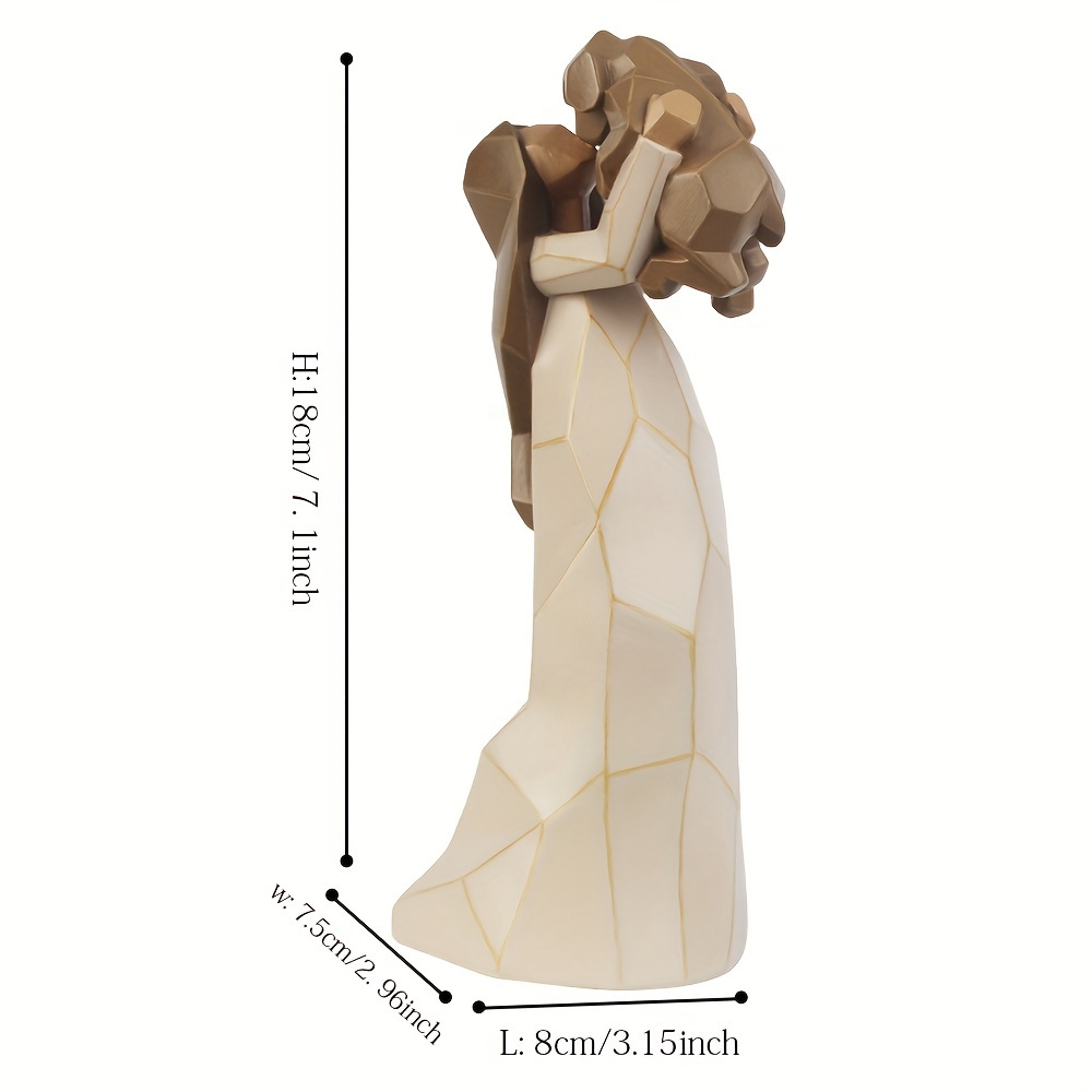 TEMU Handcrafted Tree Carving, Symbolizing And , Featuring A Dog - Ideal Gift , Past And Present, Resin Material, Carrying, Pets, Best For Christmas
