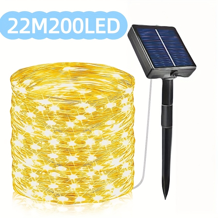 TEMU High-brightness Lithium Battery Outdoor Light Strip, 2025 New Christmas Atmosphere String Lights, Colorful/warm/white Fairy Lights Star String