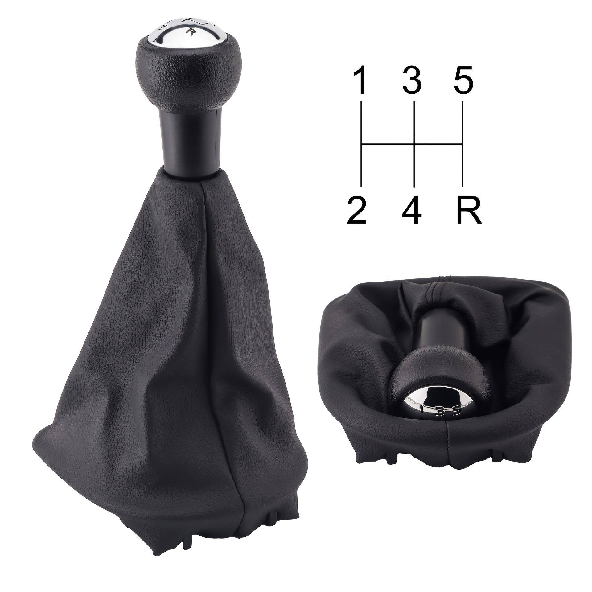 TEMU Car 5-speed Manual Shift Lever   Steering Wheel Pen Adapter   Dust Cover Set - Suitable For 407, C4, Picasso And Berlingo 2009