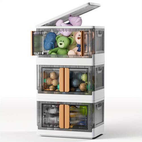 plastic storage bins with lids 19 3 23 5wide extra large storage cabinet laundry hampers toy storage book storage foldable organizer system easy assembly space saving design for or closet bathroom home office dust proof