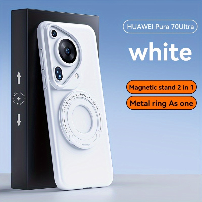 For Huawei Pura 70/Pura 70 Pro Premium Stand Phone Case, Comfortable Hand Feel, Classic Retro High Quality Pura 70 Pro Drop Resistant Case_voghion.com