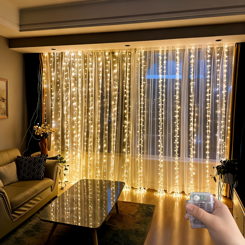300 LED Curtain Fairy Lights for Home Decor