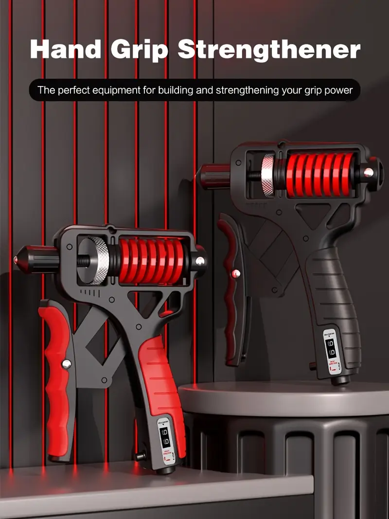 hand grip strengthener trainer with adjustable 11 363lbs 5 165kg forearm hand grip strength exerciser for muscle building Product details 0