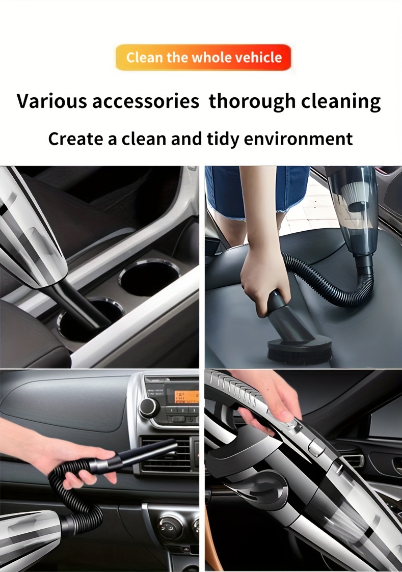 Aspiradora Portátil Inalámbrica de Mano con Potente Succión, Aparato Pequeño Multifuncional y Alto Rendimiento para Uso en el Hogar o Coche que Elimina Polvo. Incluye: ¡Aspiración Fuerte! Robotizado (Limpieza por Vacío + Trapeador), Soplador/Ventilado Integrada, Óptimo Diseñó Compacto. Ligero pero Duradera Plástico Resistante; Filtration Eficiente. Ideál Para Dueños Mascota & Profesionistas Ocupados