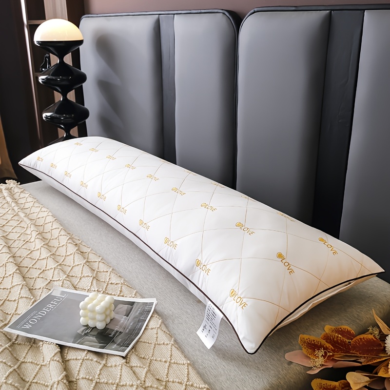 TEMU 1 Coussin Premium Confortable Extra Long Noyau de Coussin Long Coussin Cœur Noyau de Coussin Coussin de Corps Meilleur Coussin de Corps Hôtel