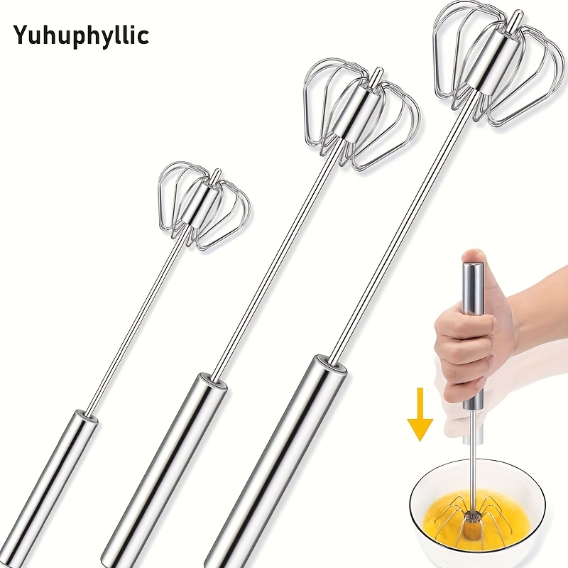 Hand-Push Egg Beater for Home Mixing and Blending