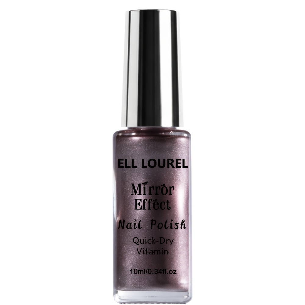 Image of Nails Salon Mirror Nail Polish, 10ml, Compact Bottle, Portable And Easy To Carry, Quick-dry Formula, Gentle And Non-damaging To Nails, 1-2 Coats For Full , Long-lasting And Scratch-resistant