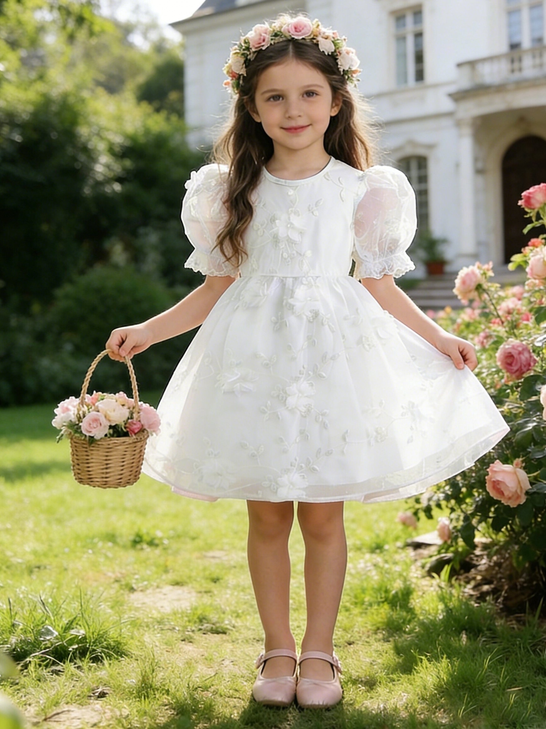 slim fit dress slacks Pre-Girls Pre- Girls Satin Graduation Dress main image 0