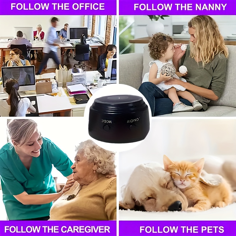 1080p hd rechargeable wireless security camera with app control night   local recording portable design for meetings lectures home office self   usb charging wi fi enabled lecture recording modern aesthetic sleek construction highresolution lens details 3