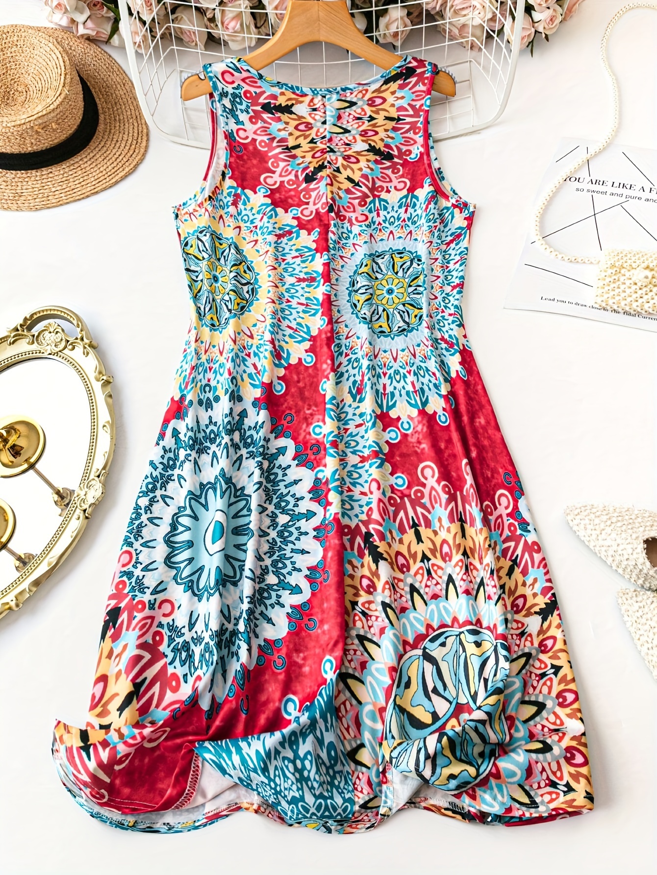 slim fit dress slacks Willara, top and dress. pdf sewing pattern – Boho Banjo art to wear main image 1