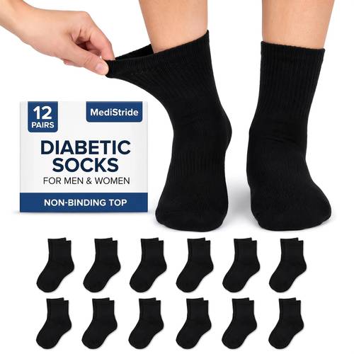 item picture 12 pairs quarter ankle socks non binding loose fit seamless toe cotton cushioned breathable unisex socks for swelling