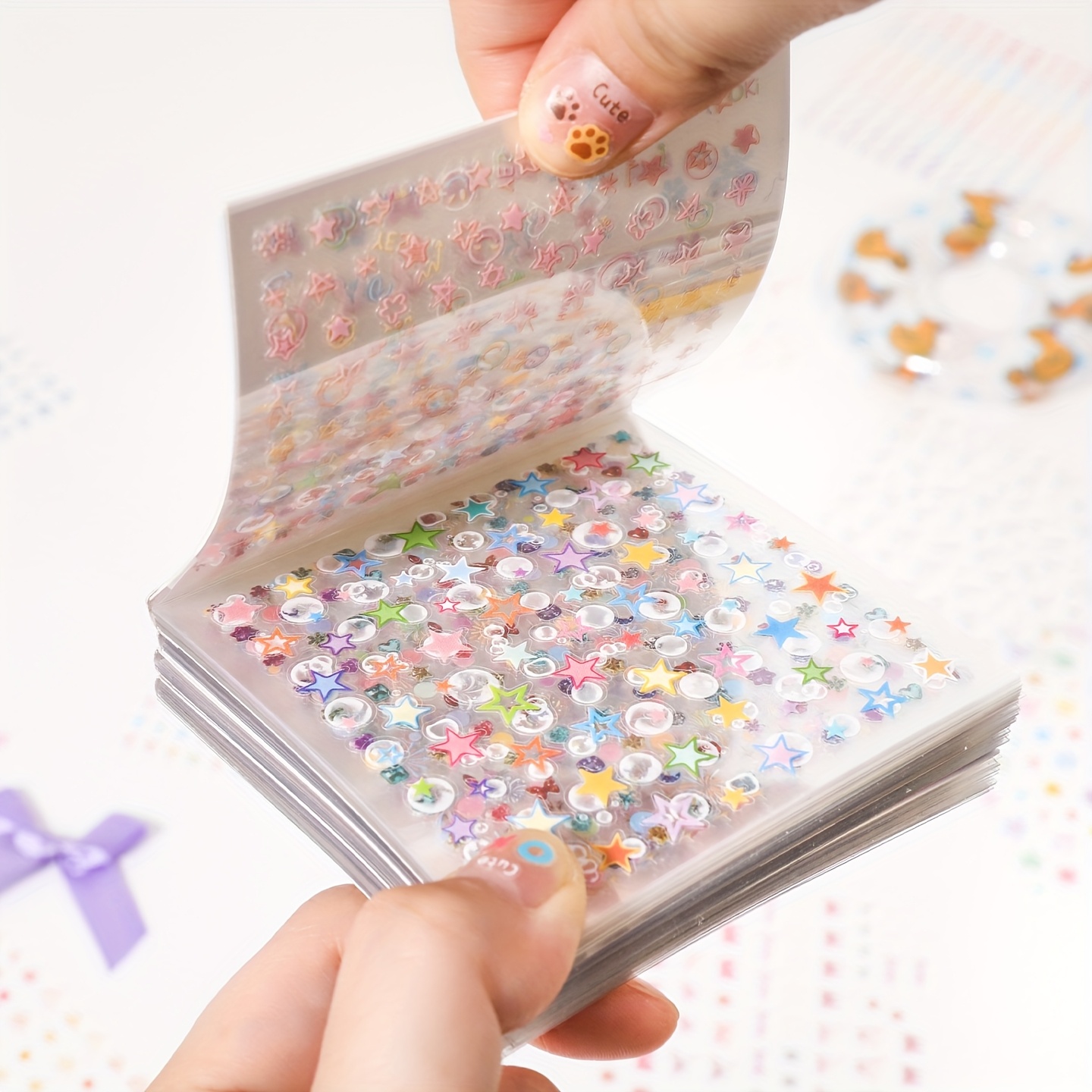 25 sheets bag mini decorative stickers pastel cute bunny floral stars hearts cupcakes for scrapbooking planners nail   bottles kawaii japanese stationery compatible with happy decoration stickers collection cute stickers planner embellishments     scrapbooking supplies durable   craft lovers