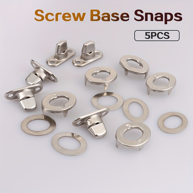 

5sets Screw Base Snaps Turn Button Boat Cover Enclosure Eyelet Canvas Snap Fastener