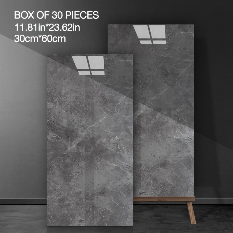 Image of Self-adhesive Marble Tile Wallpaper - Waterproof Ixpe Foam Sheets With Textured 3d Look, Easy -to-fit For Diy & Wall Covering Suitable For Bathrooms, Kitchens, Living Rooms, Bedrooms, Offices