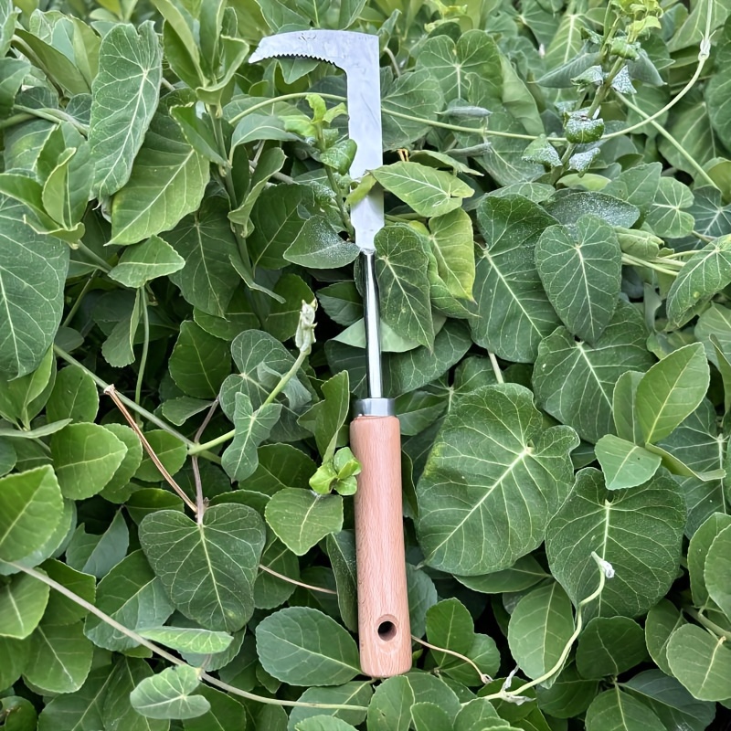 

Stainless Steel Manual Weeder With Gear - Perfect For Road Maintenance & Effective Weeding, 1pc