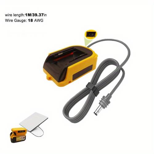 starlink adapter compatible with 18 20v battery switch 28ft 18awg cable powers your starlink via power tool battery for portable