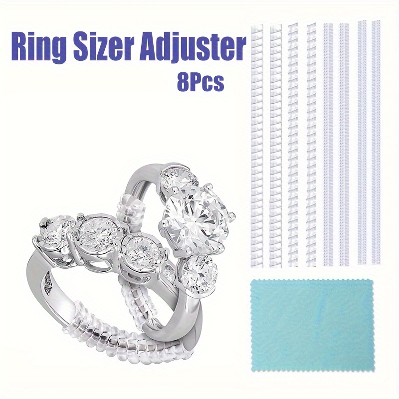 100pcs Ring Sizer Adjuster for Loose Rings with Ring Size