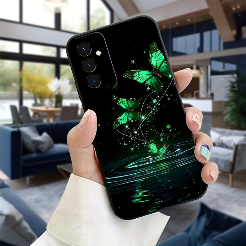 TEMU Butterfly & Floral Tpu Phone Case For Galaxy