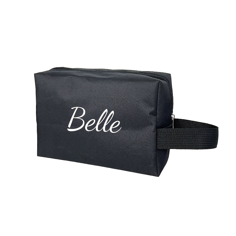 TEMU A Personalized Custom Text Toiletry Bag, Makeup Bag, Groomsmen Gift Set, Men's Travel Toiletry Bag, Canvas Men's Toiletry Bag, Oxford Cloth
