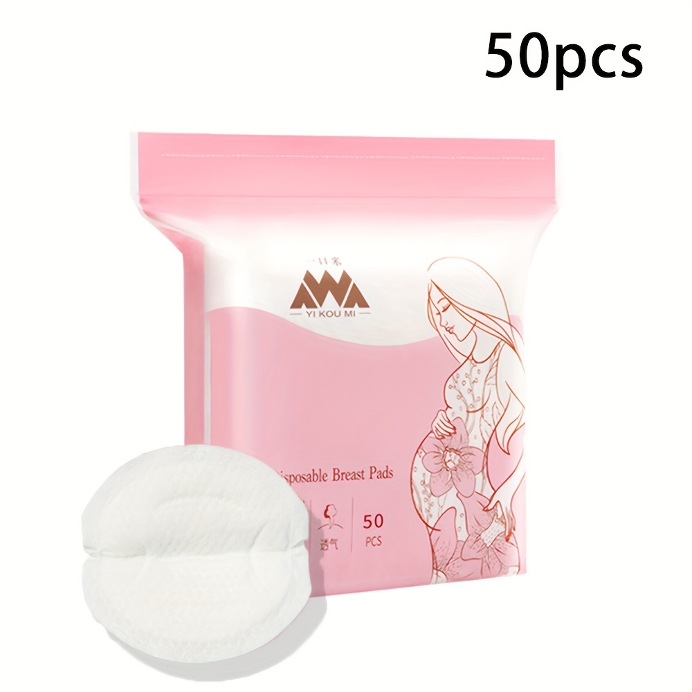 Image of 30/50pcs Disposable Anti-leak Nursing Pads, Leak-proof Breastfeeding Pads, Breathable Ultra-thin Individual Packaging, Holiday Gift, Mother's Day Gift
