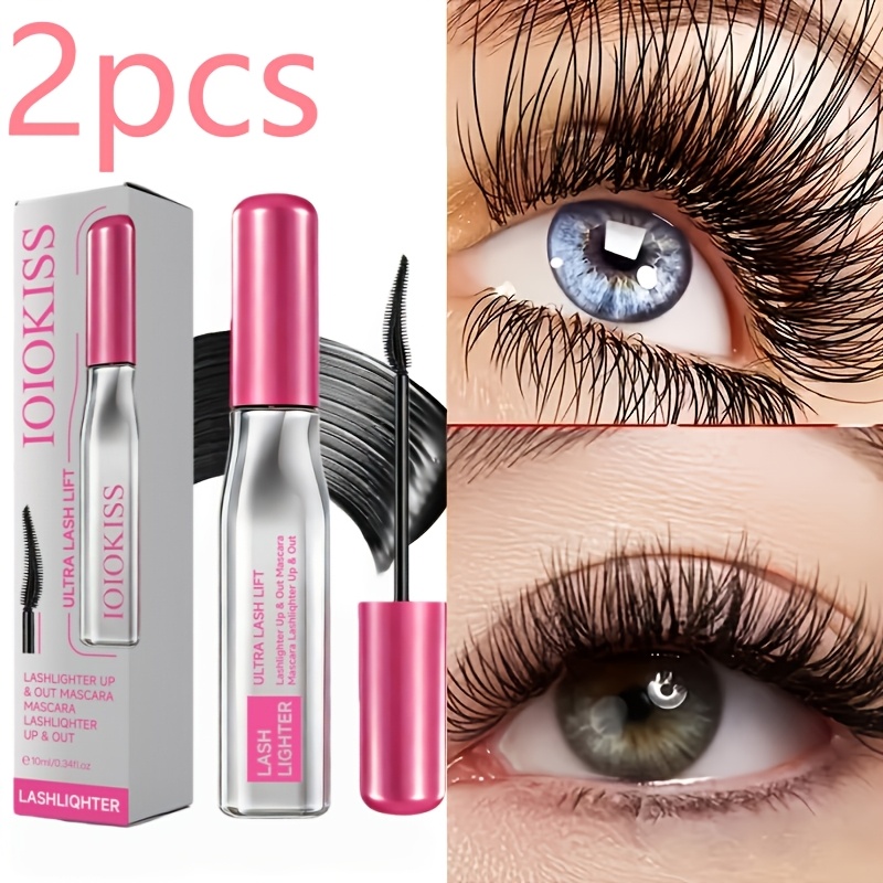 2pcs Lengthening Mascara, Ultra-black, Curling Mascara, Increases Lash Length, Long-lasting Formula, Waterproof And Sweatproof, Non-smudging
