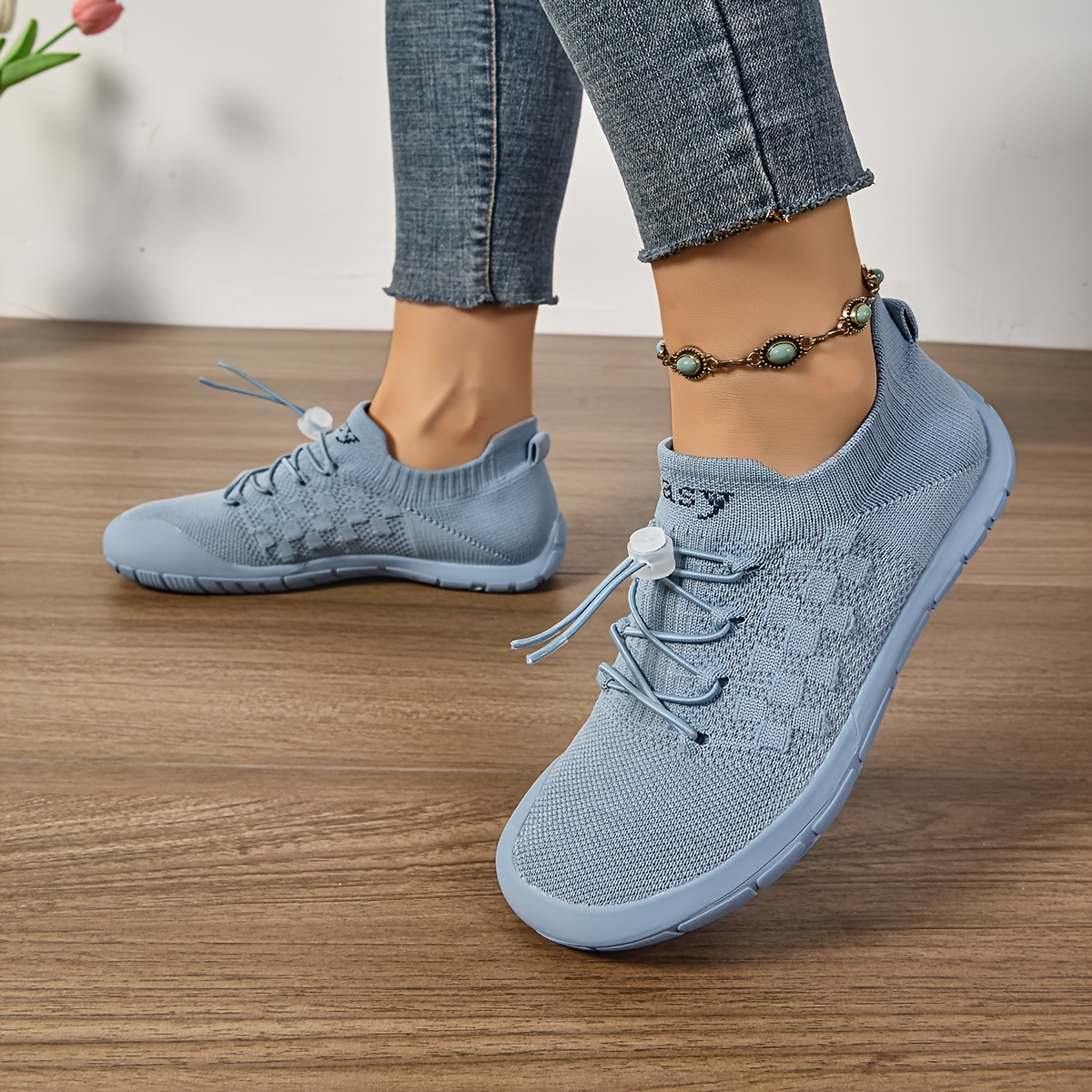 Damen Sneaker Aus Leinen - Leichte Barfußschuhe Für Freizeit & Sport