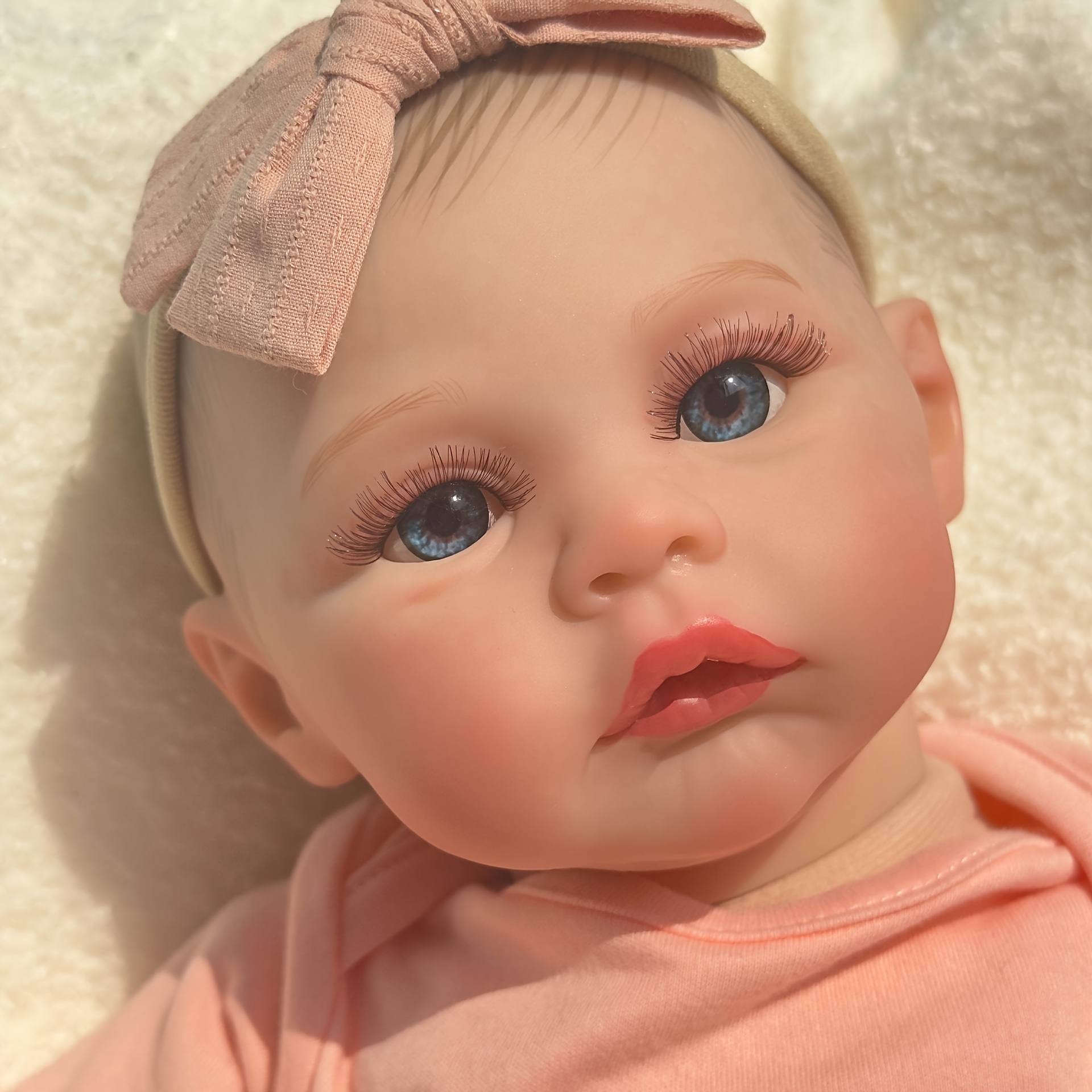 Npk 49cm Loulou Bebé recién nacido niña muñeca suave cuerpo de peluche  dormido piel realista 3D con venas visibles Muñeca hecha a mano de alta  calidad Juguetes de regalo de Navidad