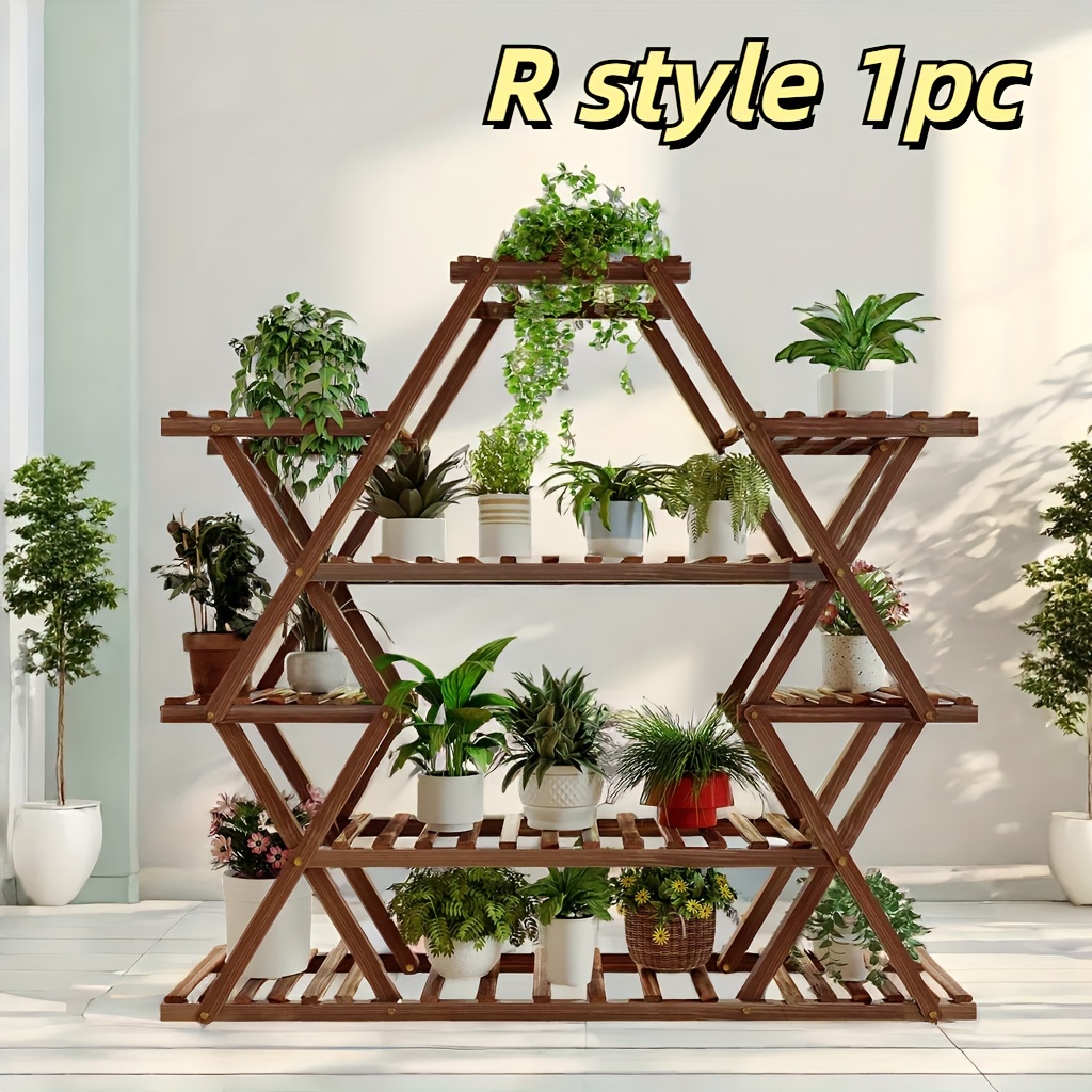 

1pc Stand, Wooden , , & Potted , , Decor, & Organization For , , ,