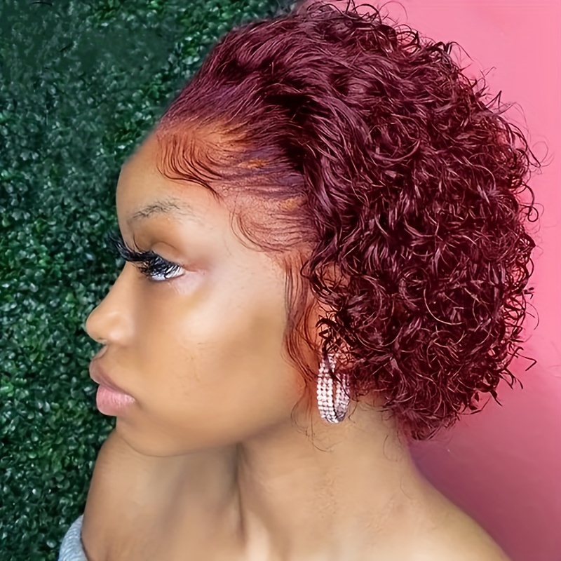 Wiggogo Pixie Cut Outre Dominican Curly Wig Human Hair Deep Wave Frontal,  Short Wet And Wavy Curly Style, Glueless Lace Front Brazilian Hair Wigs  Q231019 From Flippedd, $13.56