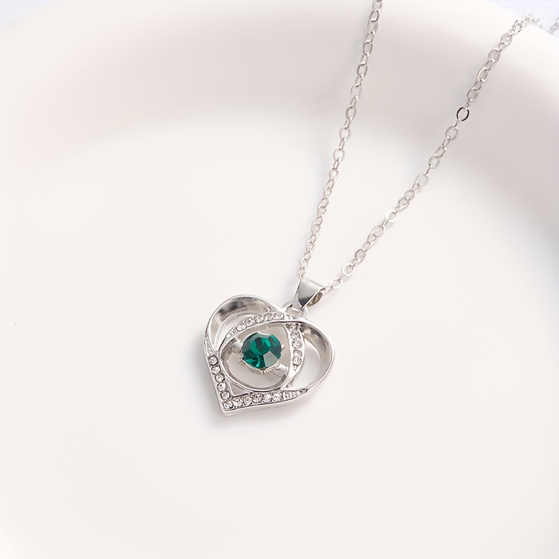 1pc of European And American Stylish Light Luxury Women'S Heart Pendant Necklace, Exquisite Jewelry Gift for Valentine'S Day Wedding Bride