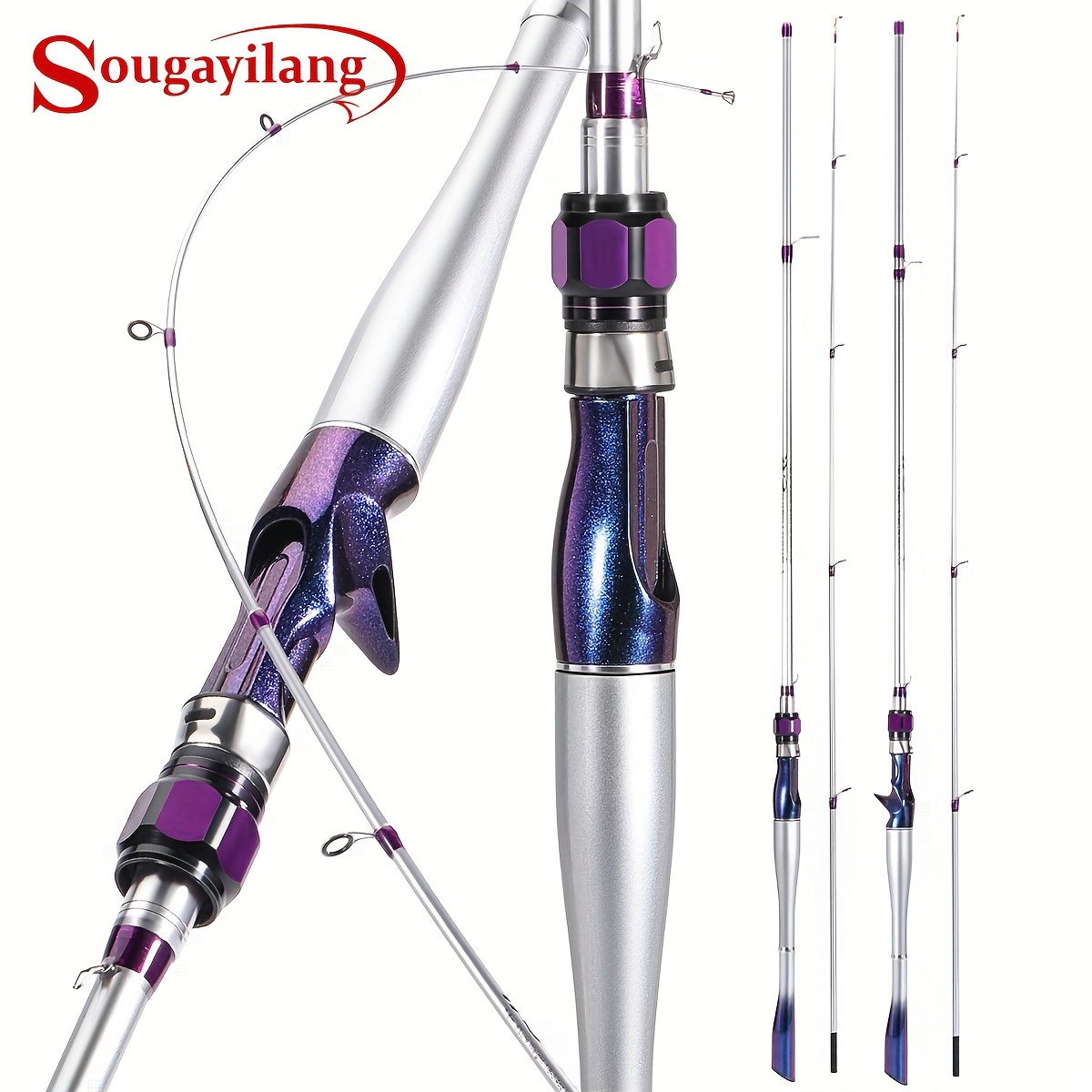 coarse fishing poles HEXEH Carp Fishing Rod 6-7 Sections Carbon Fiber Spinning Fishing Rod Travel Fishing Pole Fishing Tackle 3.0M-3.6M Fishing Rod and Reel Combos (Size : 3.0m) : Sports & Outdoors These rods handle them all beautifully Essential gear for getting started