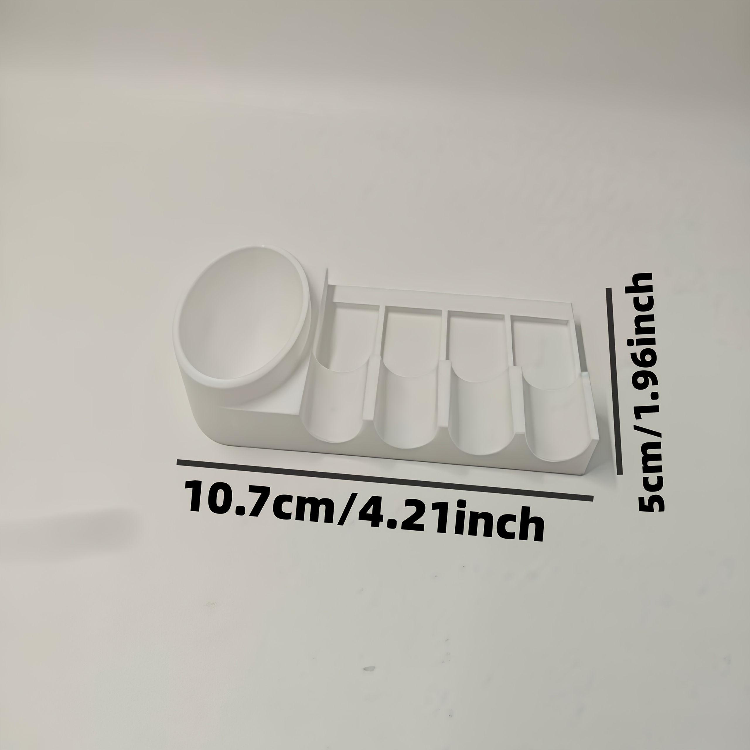 TEMU Supporto portatile per pennelli da pittura, 4 fessure + ciotola raccogli-, organizzatore per pittura facile da pulire