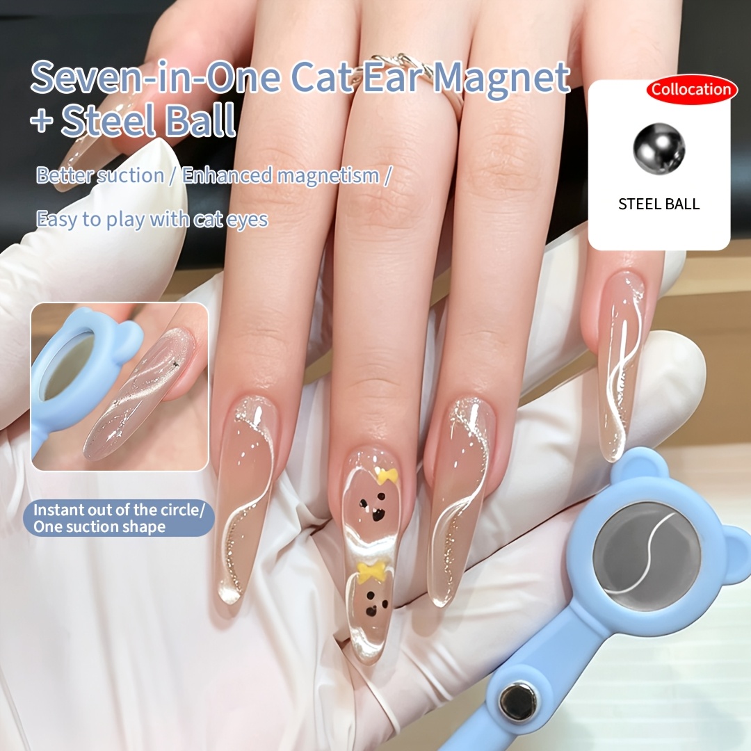 TEMU 7-in-1 Handheld Household Cat , Strong Large Size Nail Art Tool