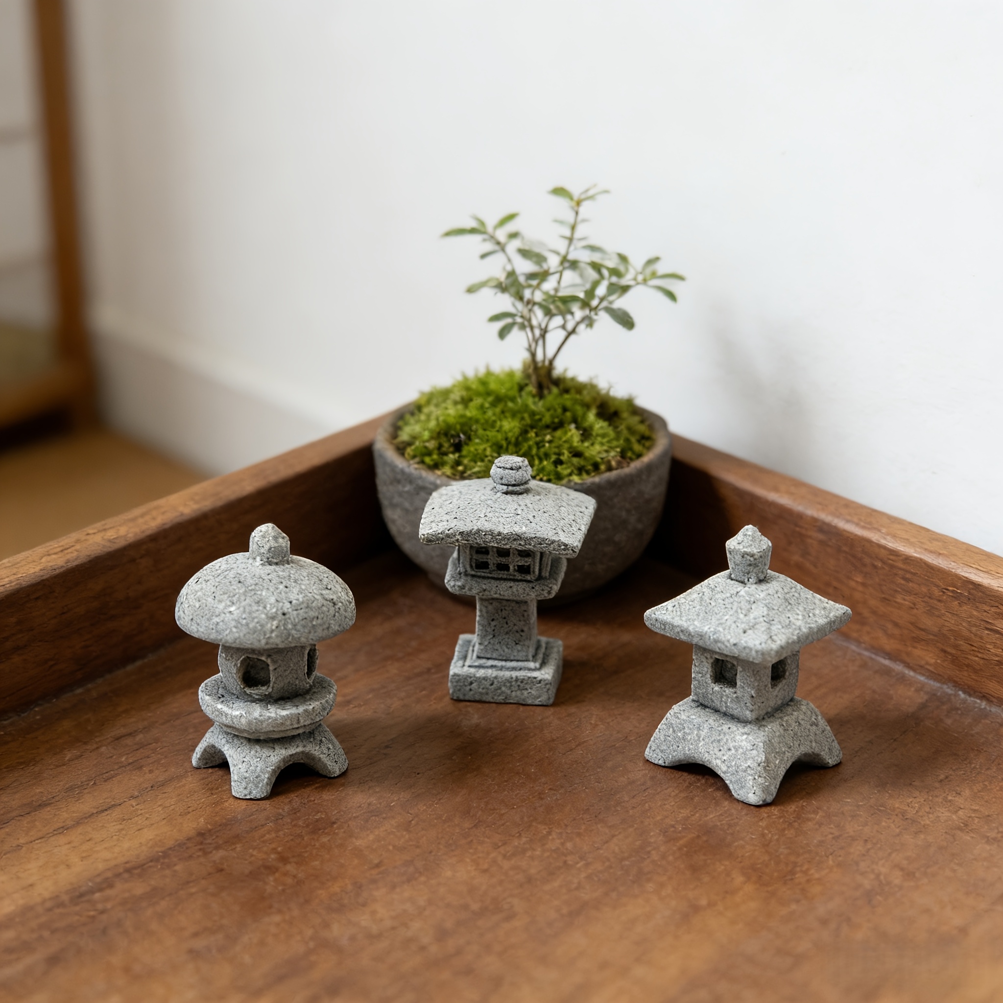3pcs japanese zen stone lanterns cute round pagoda - Temu