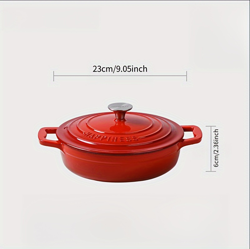 1 piece enamel enamel seafood pot   used as a frying   pot stew   pan with a flat bottom   put   oven without picking   details 5