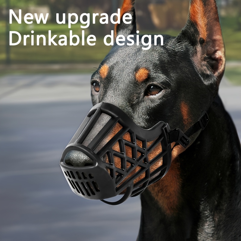 Adjustable Dog Muzzle for Small & Medium Dogs - Breathable Anti-Bite & Chewing Safety Gear with Water-Watering Design, Comfort Fit Pet Collar for Training, Grooming & Outdoor Use, Dog Muzzle, Comfortable Pet Wear