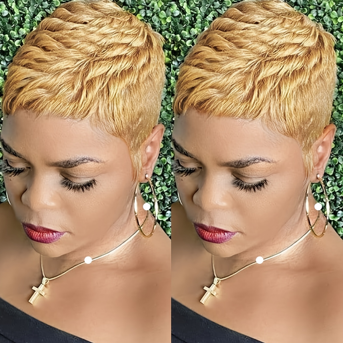TEMU Women's Brazilian Cut Wig | Human Hair | Straight Bob Style With Layered Design | 150% Density | Durable & Natural | Versatile For Daily Use, Natural Wig | Cut Wig | Handcrafted Wigs