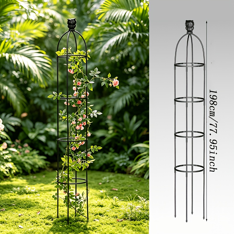 TEMU Soporte Decorativo para Plantas Estilo en Fibra de Vidrio, Diseño Europeo con Anillo Dividido y Base para Flores, Ideal para Jardines Interiores