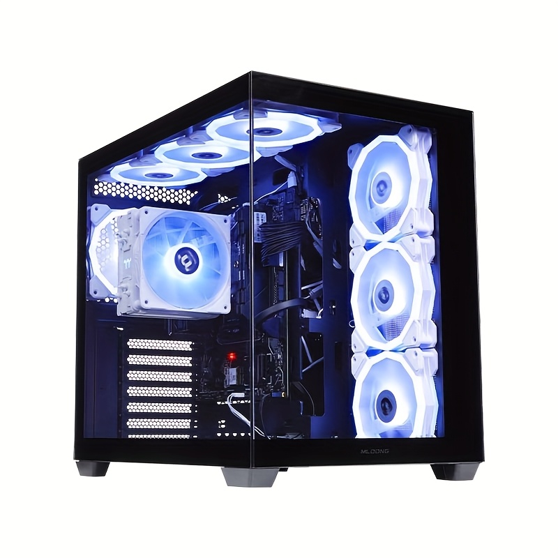Game PC Desktop with AMD R5 5600GT 3.6Hz CPU, 1TB NVME SSD, 16GB DDR4 RAM, AMD Radeon Vega 7 GPU, 7RGB Fan, 550W PSU, Home Gaming & Office PC