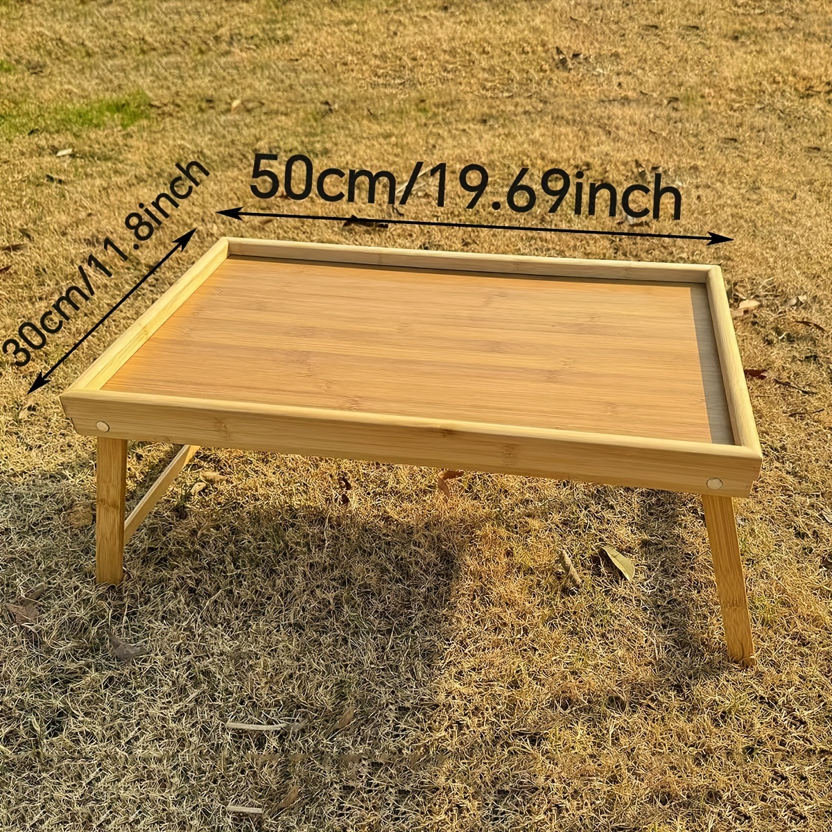 1pc folding table creative dinner plate with foot tray table for lazy bed casual computer table outdoor picnic camping table randomly   table on the sofa gift for fathers day mothers day 2
