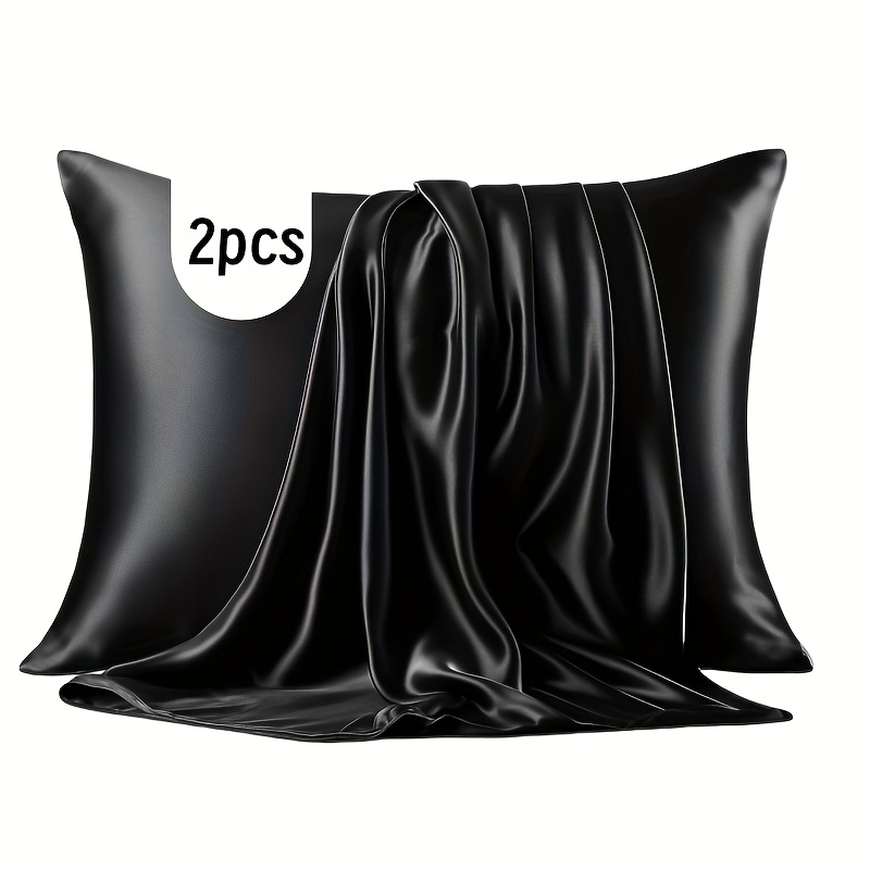 E-shop Satin Kissenbezüge (2er-Set), Kissenkern nicht enthalten, Satin Kissenbezüge, glatte Satin, weich und glatt, knitterarm, schützen Ihre Haut und