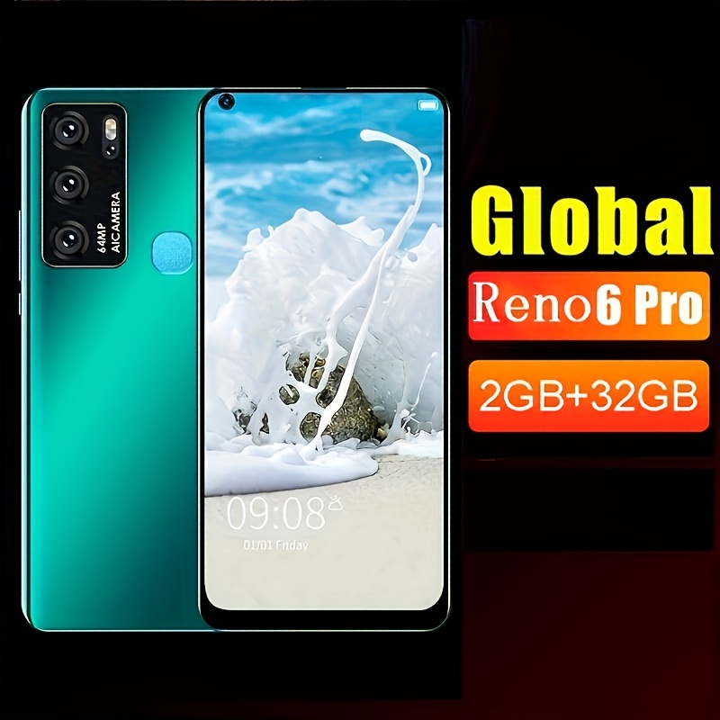 

Smartphone Reno6pro 2gb +32gb Rom 6.35-inch Large Screen 2950mah Large Battery Phone Dual Dual Standby Can Install A Memory Card To Expand To 128gb